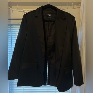 NEW Black satin blazer